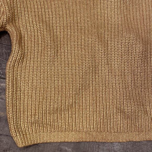 KIKA VARGAS X TARGET Metallic Gold Back Tie Sweater M - Picture 5 of 13